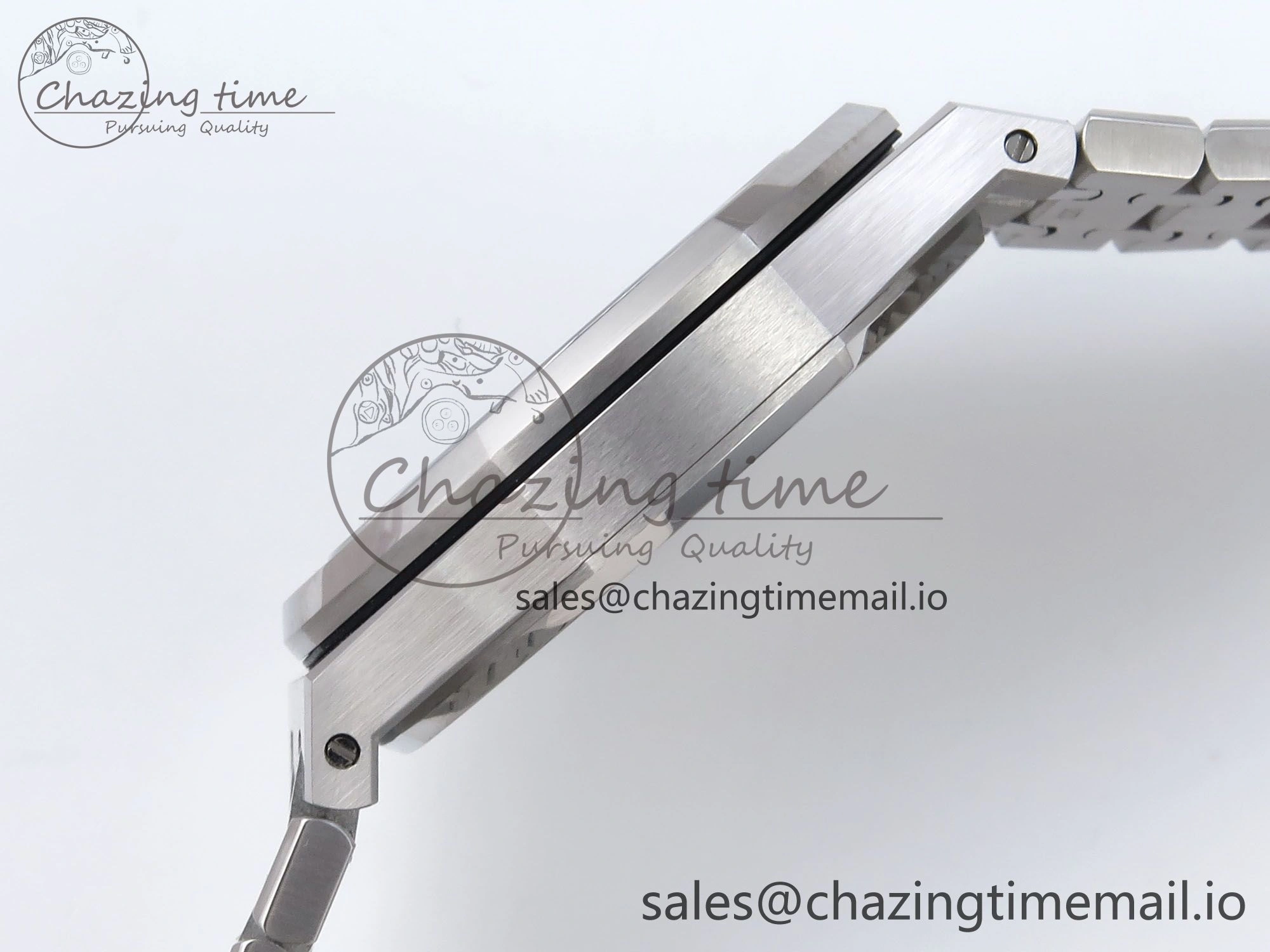 Royal Oak 41mm 15510 SS TKF 1:1 Best Edition Green Dial on SS Bracelet SA4302 Super Clone