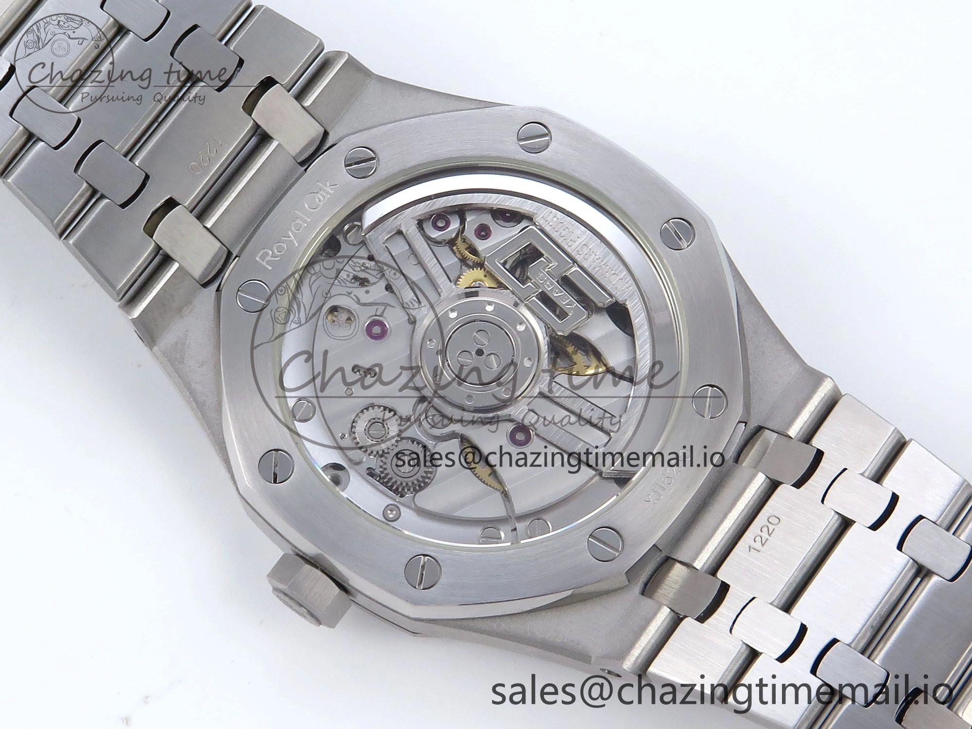 Royal Oak 41mm 15510 SS TKF 1:1 Best Edition Green Dial on SS Bracelet SA4302 Super Clone