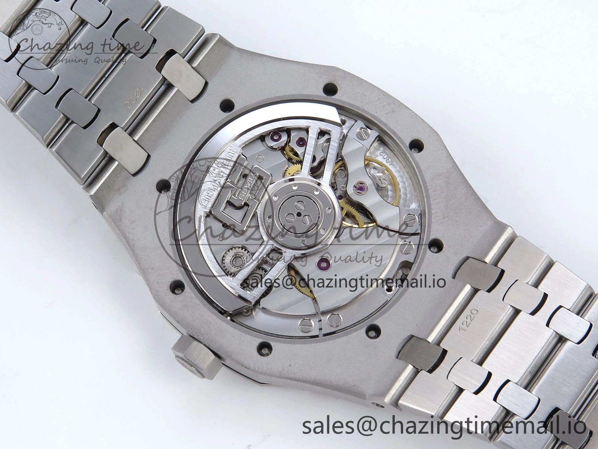 Royal Oak 41mm 15510 SS TKF 1:1 Best Edition Green Dial on SS Bracelet SA4302 Super Clone