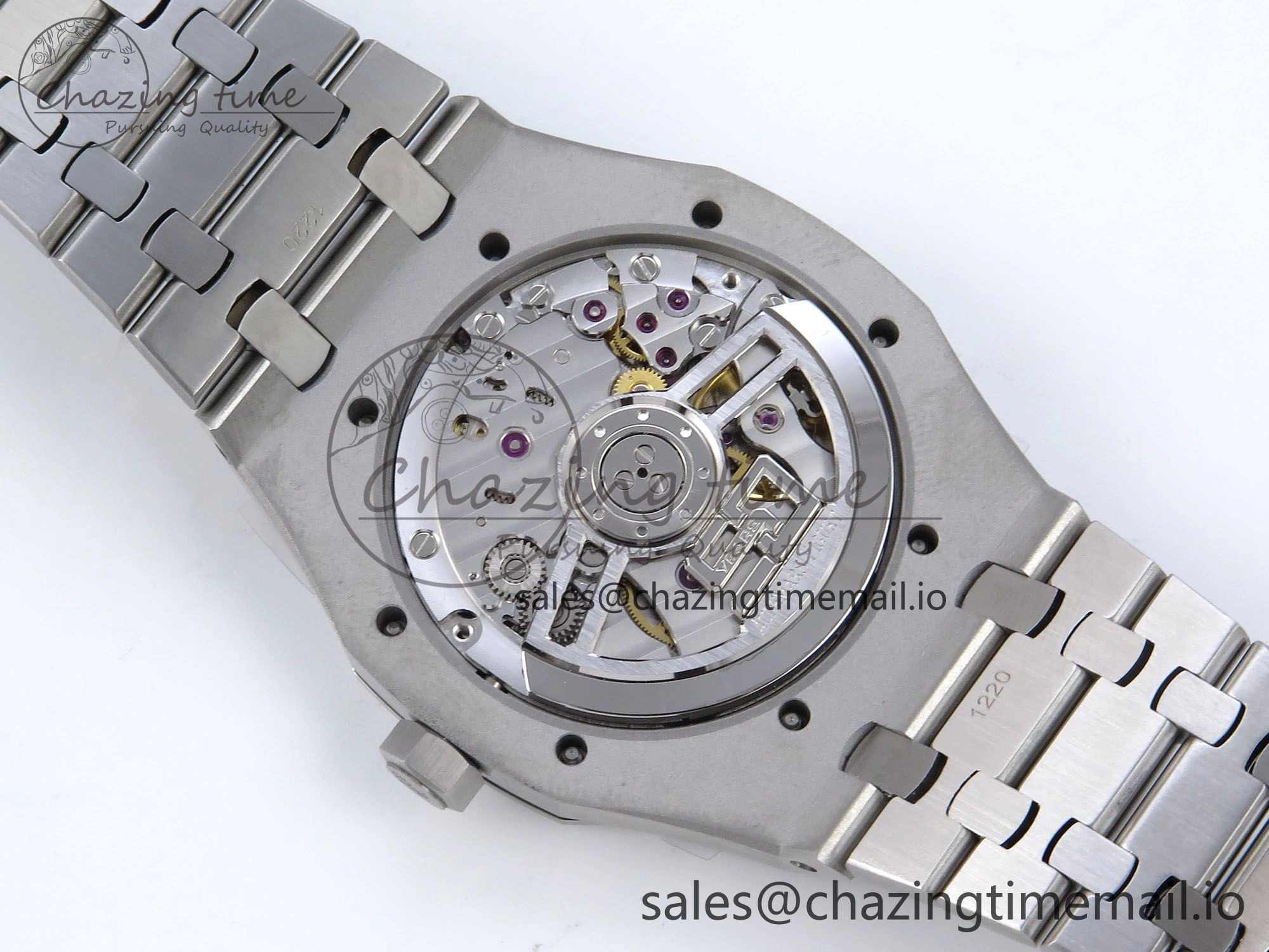Royal Oak 41mm 15510 SS TKF 1:1 Best Edition Green Dial on SS Bracelet SA4302 Super Clone