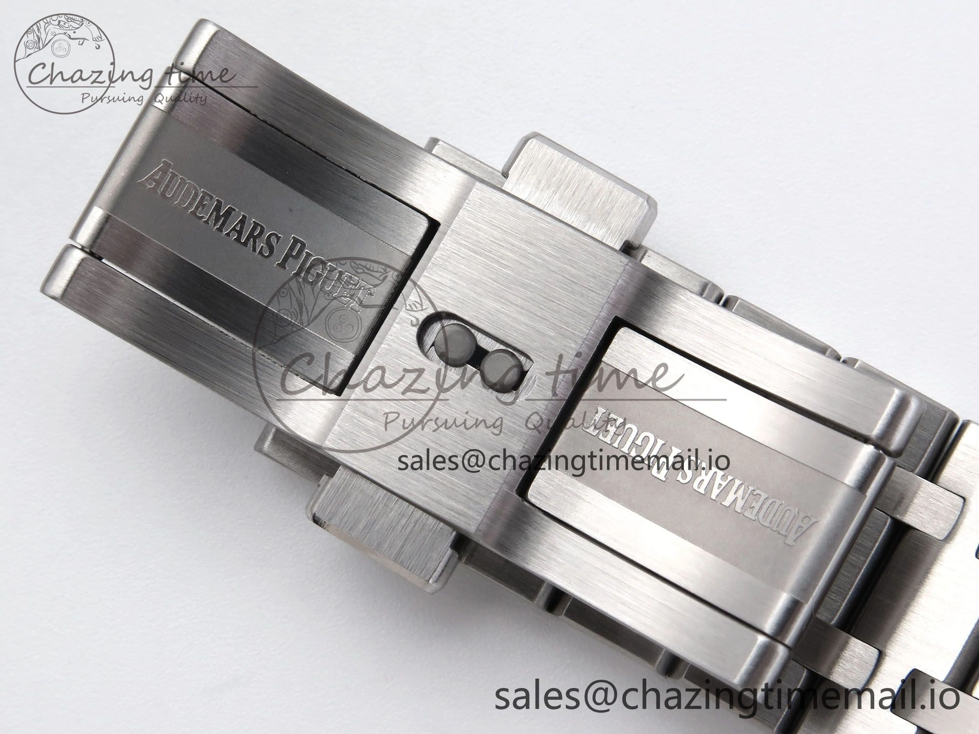 Royal Oak 41mm 15510 SS TKF 1:1 Best Edition Green Dial on SS Bracelet SA4302 Super Clone