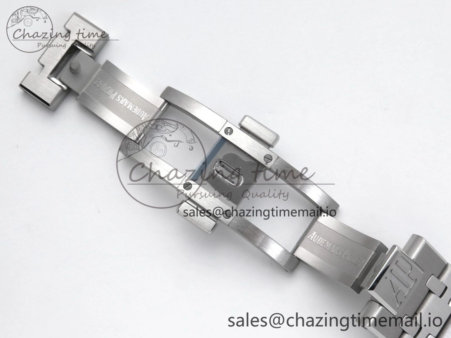 Royal Oak 41mm 15510 SS TKF 1:1 Best Edition Green Dial on SS Bracelet SA4302 Super Clone