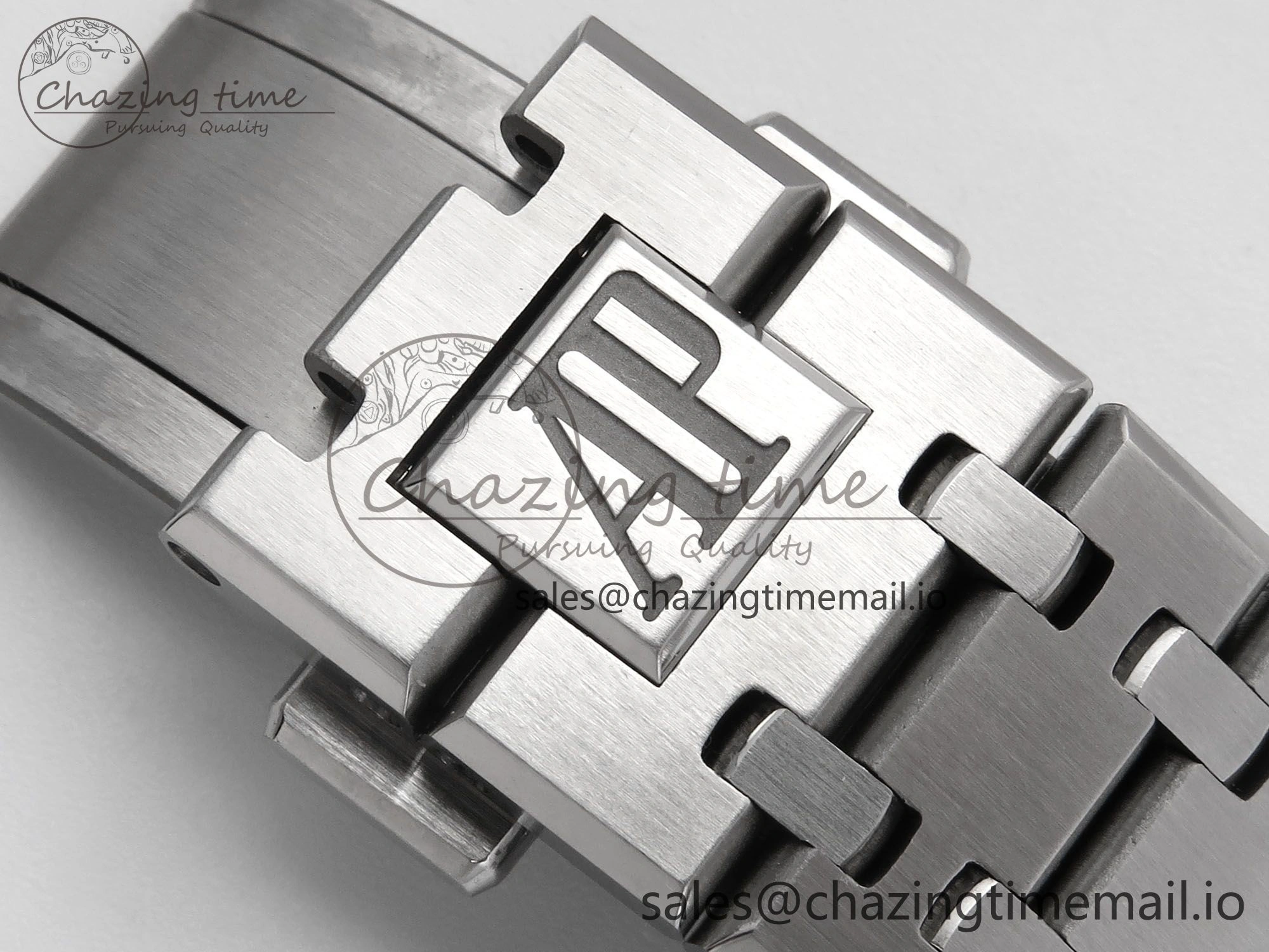 Royal Oak 41mm 15510 SS TKF 1:1 Best Edition Green Dial on SS Bracelet SA4302 Super Clone