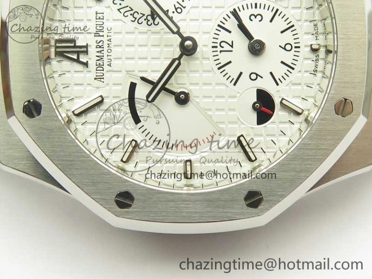 Royal Oak 41mm 26120 SS TWA Best Edition White Dial on SS Bracelet A2329
