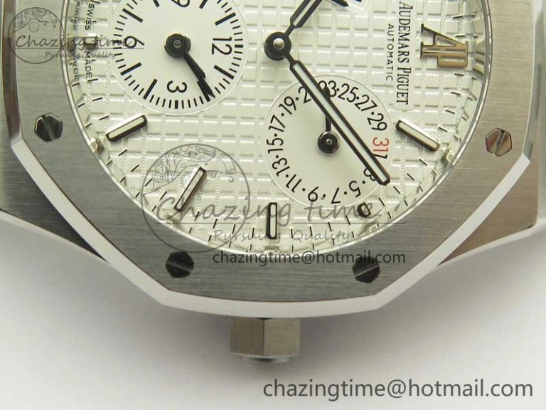 Royal Oak 41mm 26120 SS TWA Best Edition White Dial on SS Bracelet A2329