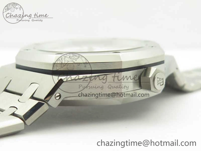 Royal Oak 41mm 26120 SS TWA Best Edition White Dial on SS Bracelet A2329