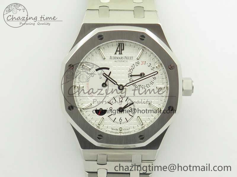 Royal Oak 41mm 26120 SS TWA Best Edition White Dial on SS Bracelet A2329
