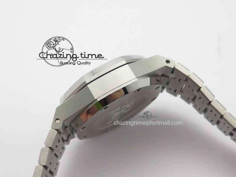Royal Oak 41mm 26331 Chrono SS Gray Textured Dial Blue Subdial On SS Bracelet A7750
