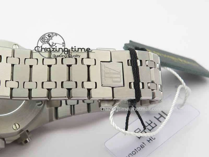 Royal Oak 41mm 26331 Chrono SS Gray Textured Dial Blue Subdial On SS Bracelet A7750