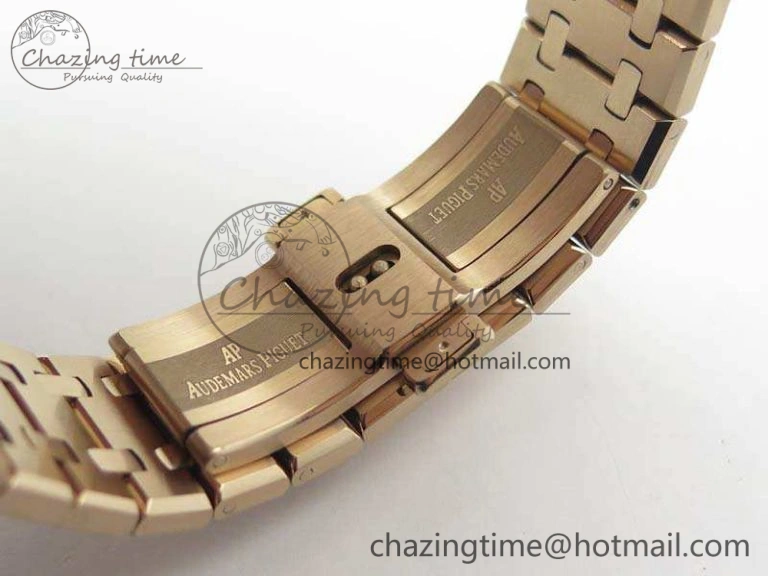 Royal Oak 41mm 26518 Tourbillon RG Best Edition Skeleton Dial On RG Bracelet A2924