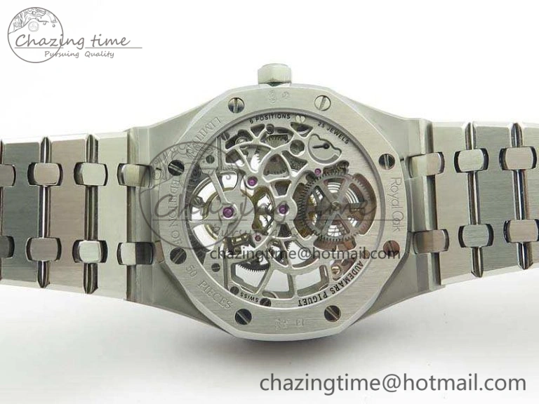 Royal Oak 41mm 26518 Tourbillon SS Best Edition Skeleton Dial On SS Bracelet A2924