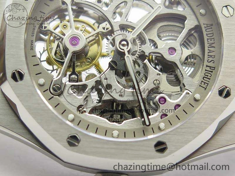 Royal Oak 41mm 26518 Tourbillon SS Best Edition Skeleton Dial On SS Bracelet A2924