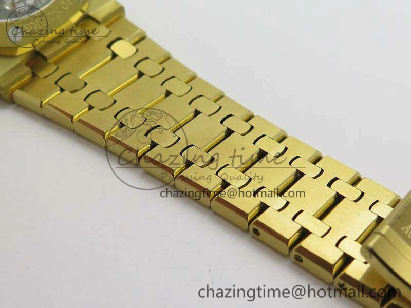 Royal Oak 41mm 26518 Tourbillon YG Best Edition Skeleton Dial On YG Bracelet A2924
