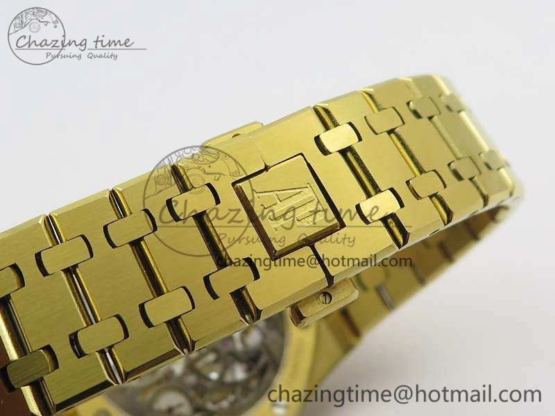 Royal Oak 41mm 26518 Tourbillon YG Best Edition Skeleton Dial On YG Bracelet A2924