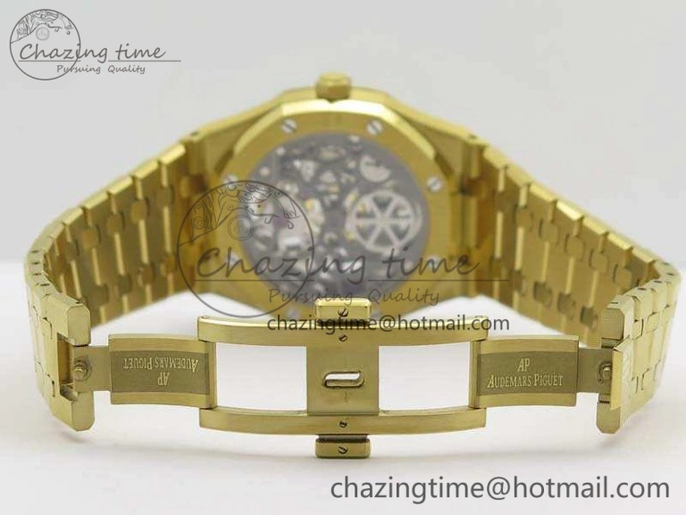 Royal Oak 41mm 26518 Tourbillon YG Best Edition Skeleton Dial On YG Bracelet A2924