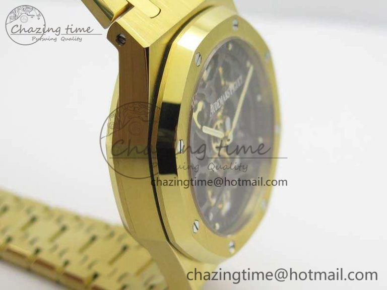 Royal Oak 41mm 26518 Tourbillon YG Best Edition Skeleton Dial On YG Bracelet A2924