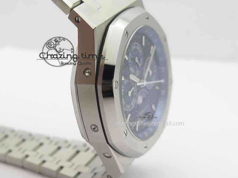 Royal Oak 41mm 26574 SS JF 1:1 Best Edition Blue Textured Dial On SS Bracelet A5134