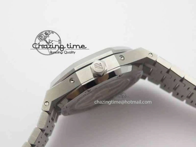 Royal Oak 41mm 26574 SS JF 1:1 Best Edition Blue Textured Dial On SS Bracelet A5134