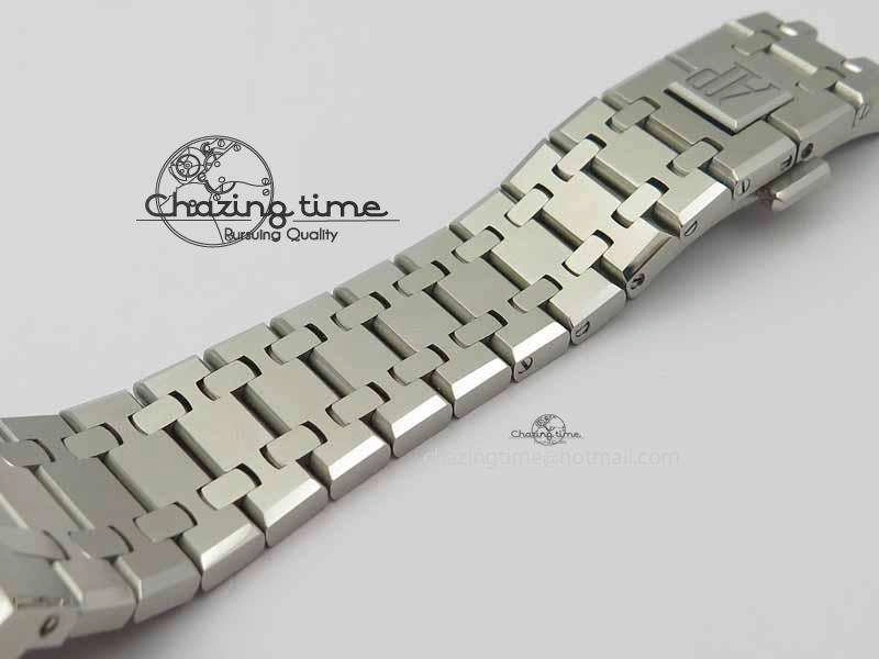 Royal Oak 41mm 26574 SS JF 1:1 Best Edition Blue Textured Dial On SS Bracelet A5134