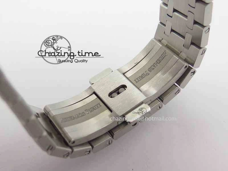 Royal Oak 41mm 26574 SS JF 1:1 Best Edition Blue Textured Dial On SS Bracelet A5134