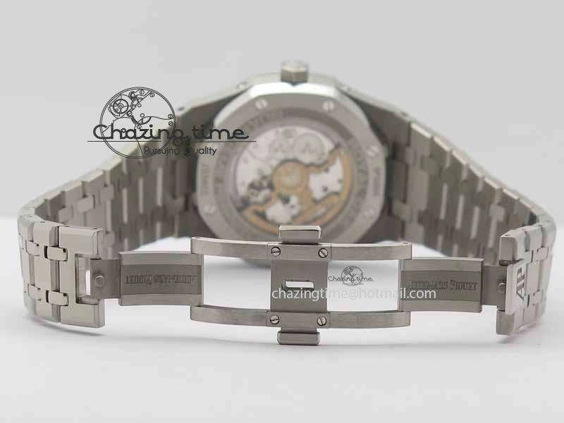 Royal Oak 41mm 26574 SS JF 1:1 Best Edition Blue Textured Dial On SS Bracelet A5134