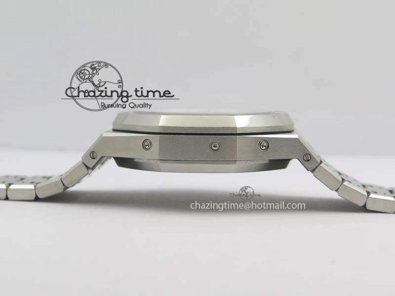 Royal Oak 41mm 26574 SS JF 1:1 Best Edition White Textured Dial On SS Bracelet A5134