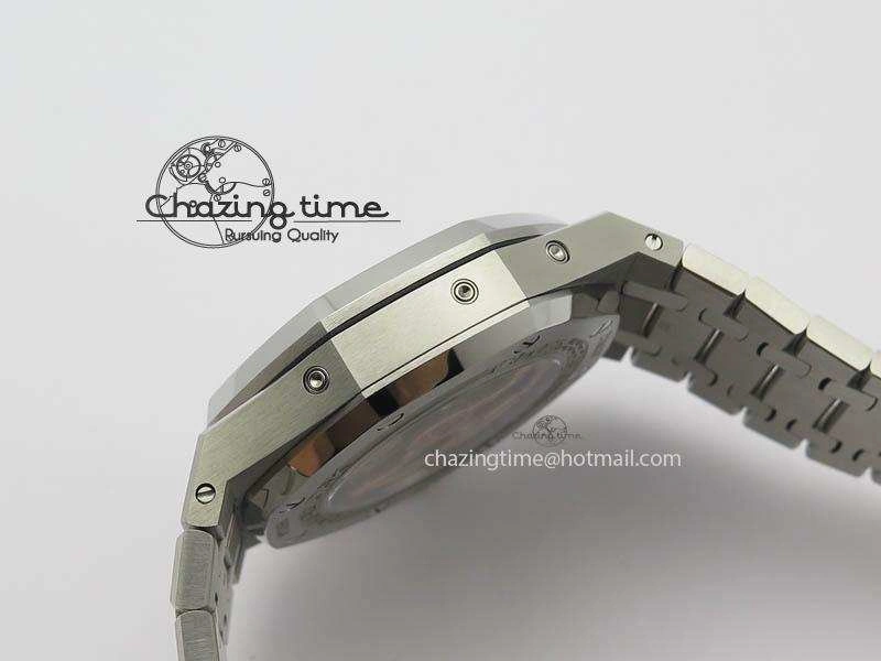 Royal Oak 41mm 26574 SS JF 1:1 Best Edition White Textured Dial On SS Bracelet A5134