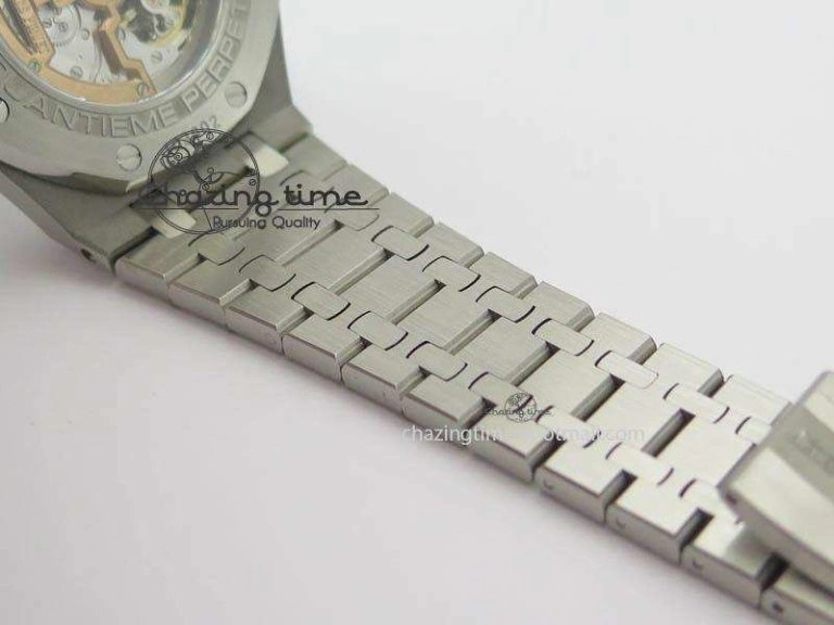 Royal Oak 41mm 26574 SS JF 1:1 Best Edition White Textured Dial On SS Bracelet A5134