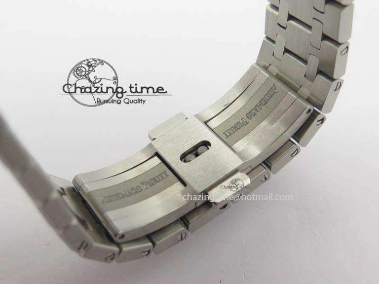 Royal Oak 41mm 26574 SS JF 1:1 Best Edition White Textured Dial On SS Bracelet A5134