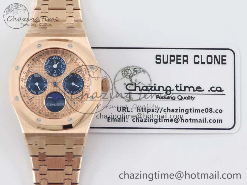 Royal Oak 41mm Complicated 26574 RG APSF1:1 Best Edition RG Dial on RG Bracelet A5134