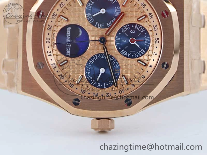 Royal Oak 41mm Complicated 26574 RG APSF1:1 Best Edition RG Dial on RG Bracelet A5134