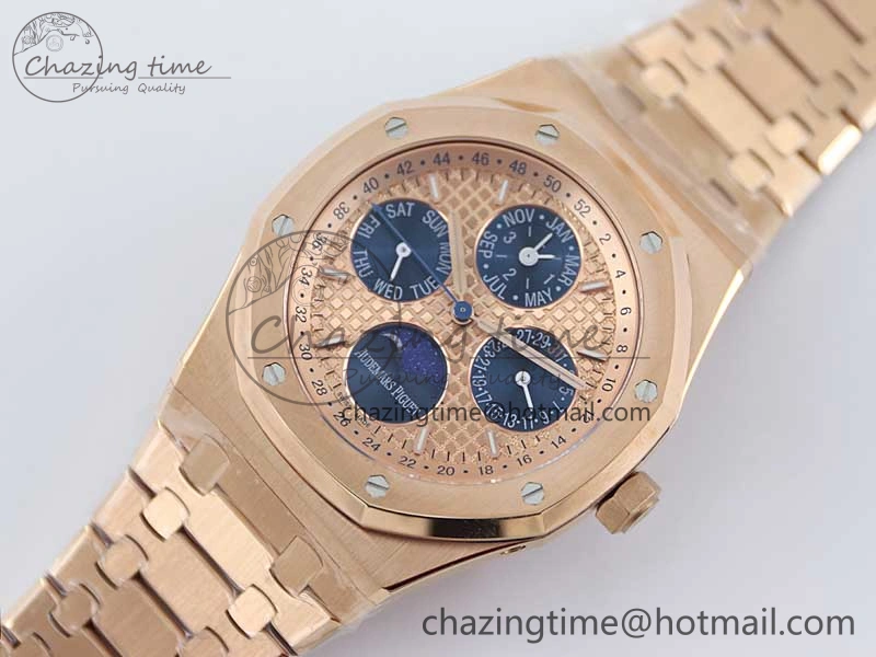 Royal Oak 41mm Complicated 26574 RG APSF1:1 Best Edition RG Dial on RG Bracelet A5134