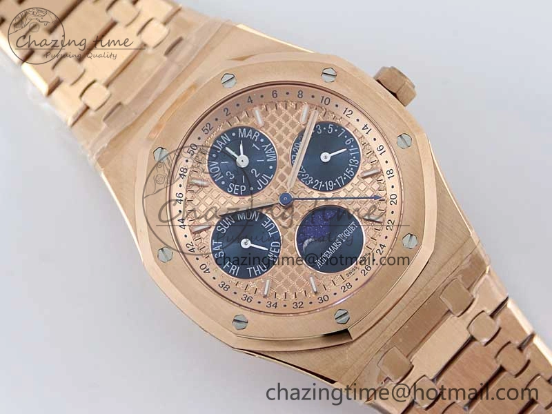 Royal Oak 41mm Complicated 26574 RG APSF1:1 Best Edition RG Dial on RG Bracelet A5134