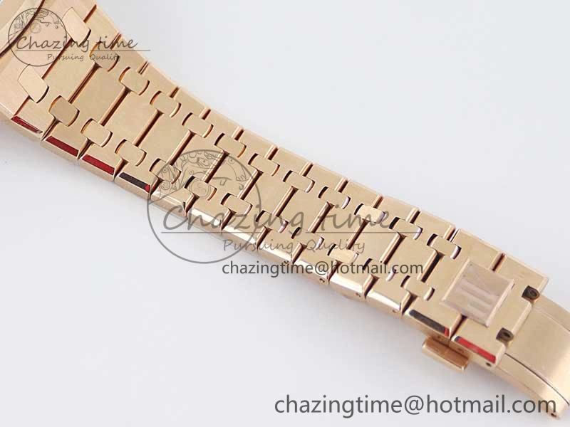 Royal Oak 41mm Complicated 26574 RG APSF1:1 Best Edition Silver Dial on RG Bracelet A5134