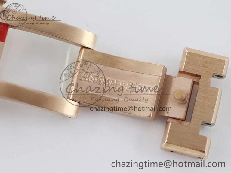 Royal Oak 41mm Complicated 26574 RG APSF1:1 Best Edition Silver Dial on RG Bracelet A5134