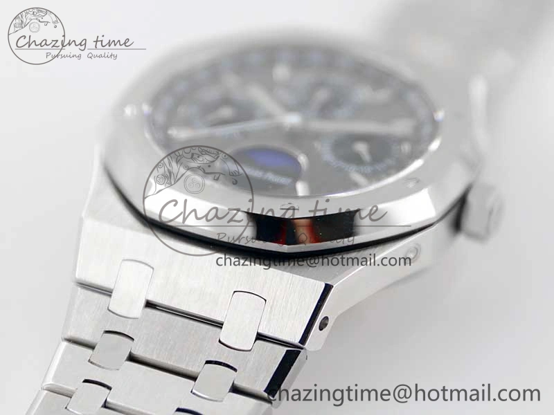 Royal Oak 41mm Complicated 26574 SS APSF 1:1 Best Edition Gray Black Dial on SS Bracelet A5134