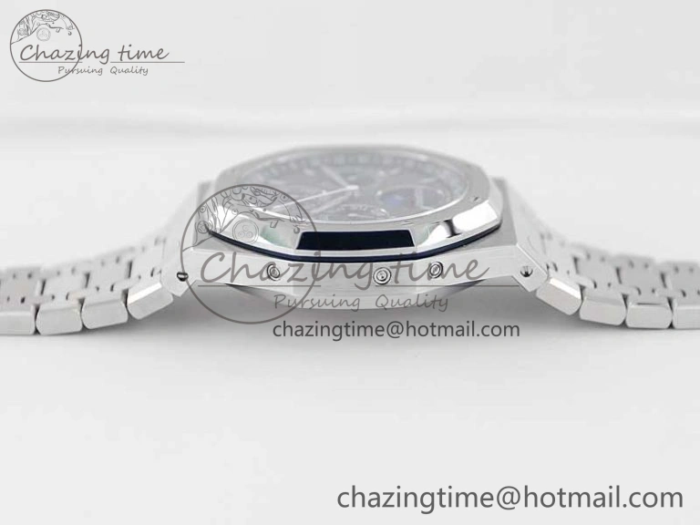 Royal Oak 41mm Complicated 26574 SS APSF 1:1 Best Edition Gray Black Dial on SS Bracelet A5134