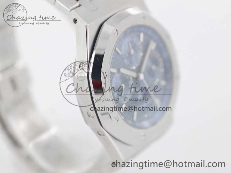 Royal Oak 41mm Complicated 26574 SS APSF1:1 Best Edition Blue Dial on SS Bracelet A5134