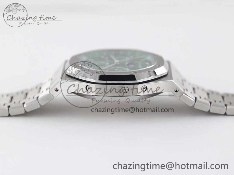 Royal Oak 41mm Complicated 26574 SS APSF1:1 Best Edition Green Dial on SS Bracelet A5134