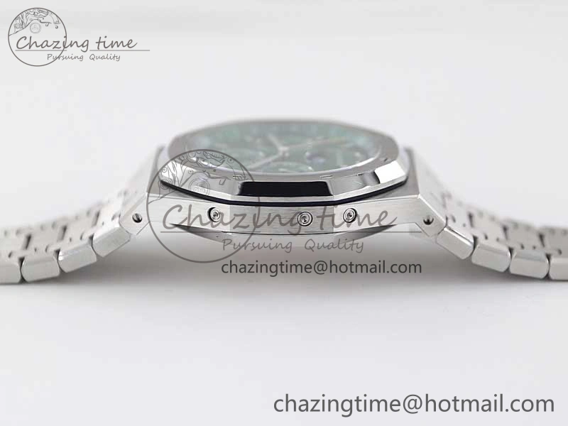 Royal Oak 41mm Complicated 26574 SS APSF1:1 Best Edition Green Dial on SS Bracelet A5134
