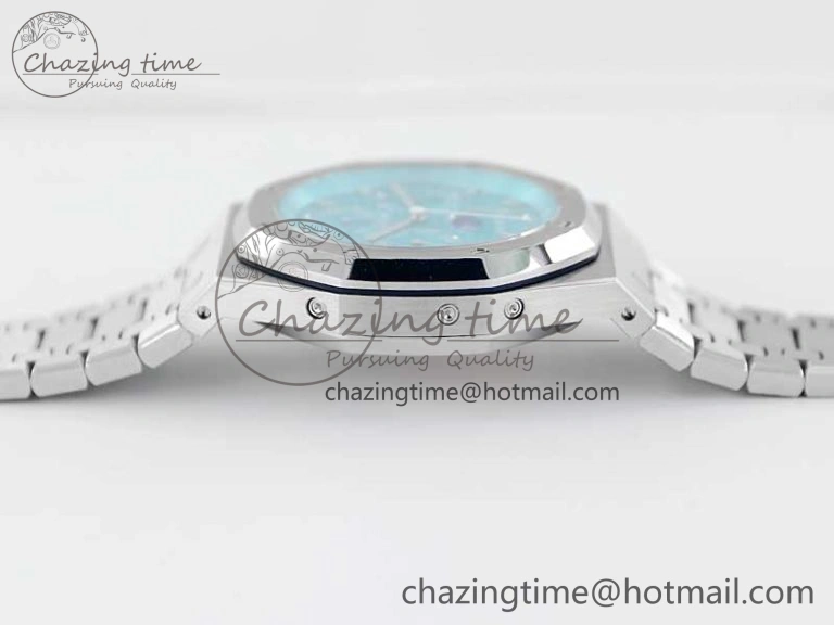 Royal Oak 41mm Complicated 26574 SS APSF1:1 Best Edition Tiffany Blue Dial on SS Bracelet A5134