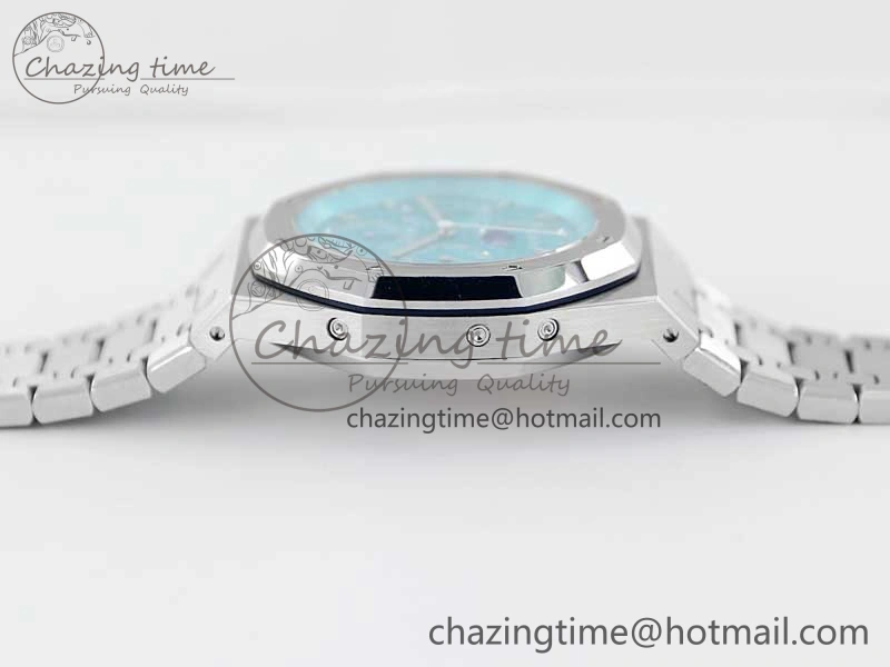 Royal Oak 41mm Complicated 26574 SS APSF1:1 Best Edition Tiffany Blue Dial on SS Bracelet A5134