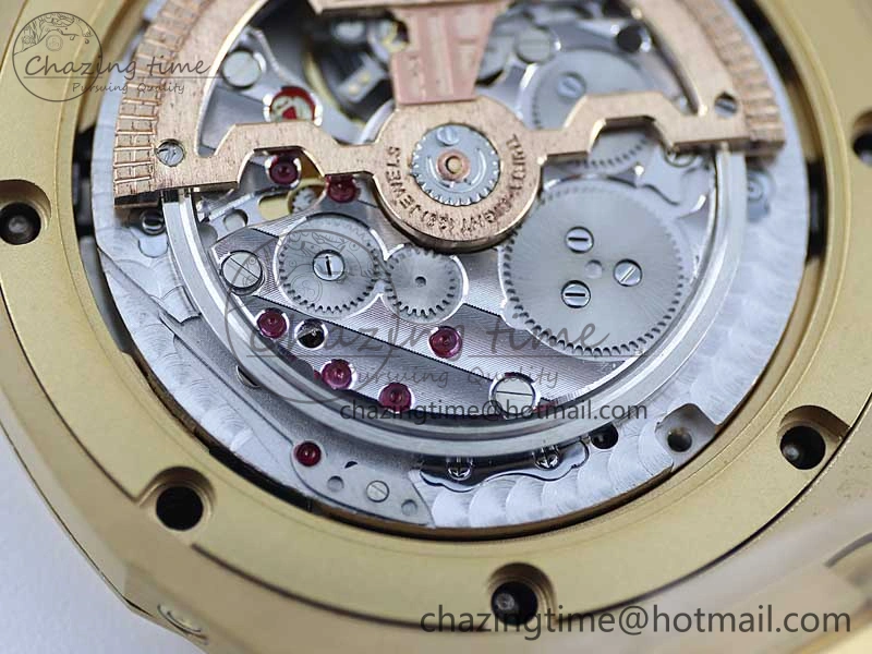 Royal Oak 41mm Complicated 26574 YG APSF1:1 Best Edition Blue Dial on YG Bracelet A5134