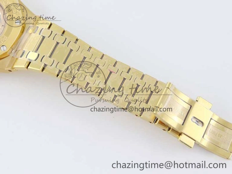 Royal Oak 41mm Complicated 26574 YG APSF1:1 Best Edition Blue Dial on YG Bracelet A5134