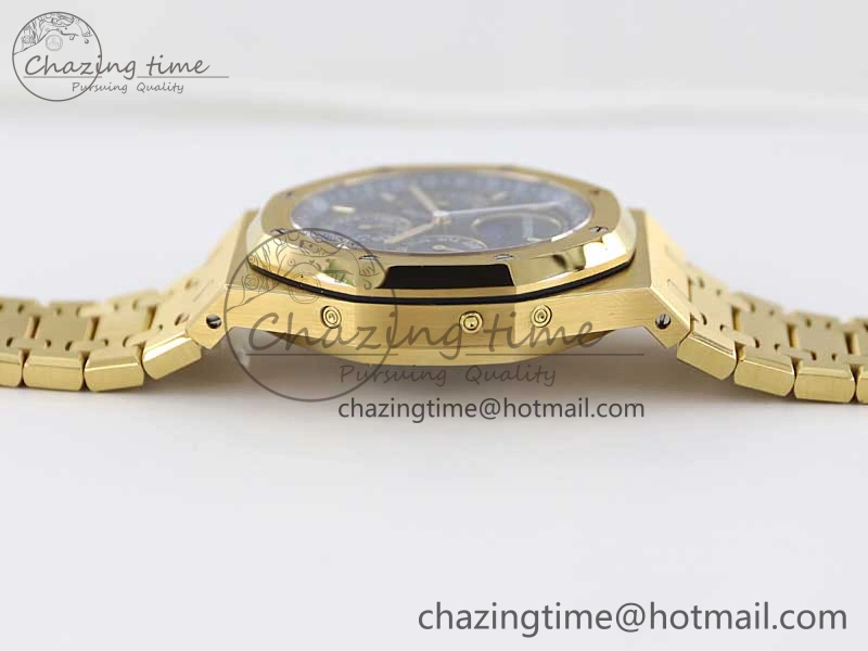 Royal Oak 41mm Complicated 26574 YG APSF1:1 Best Edition Blue Dial on YG Bracelet A5134