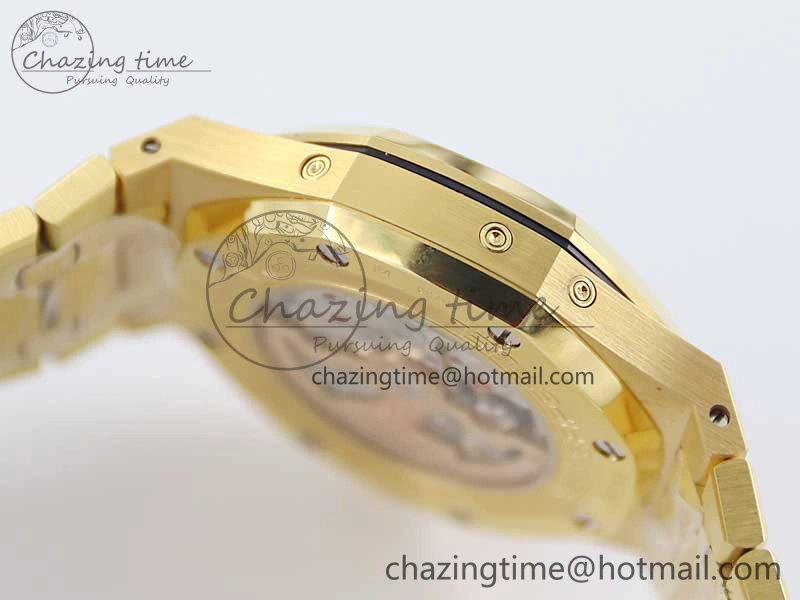 Royal Oak 41mm Complicated 26574 YG APSF1:1 Best Edition Blue Dial on YG Bracelet A5134