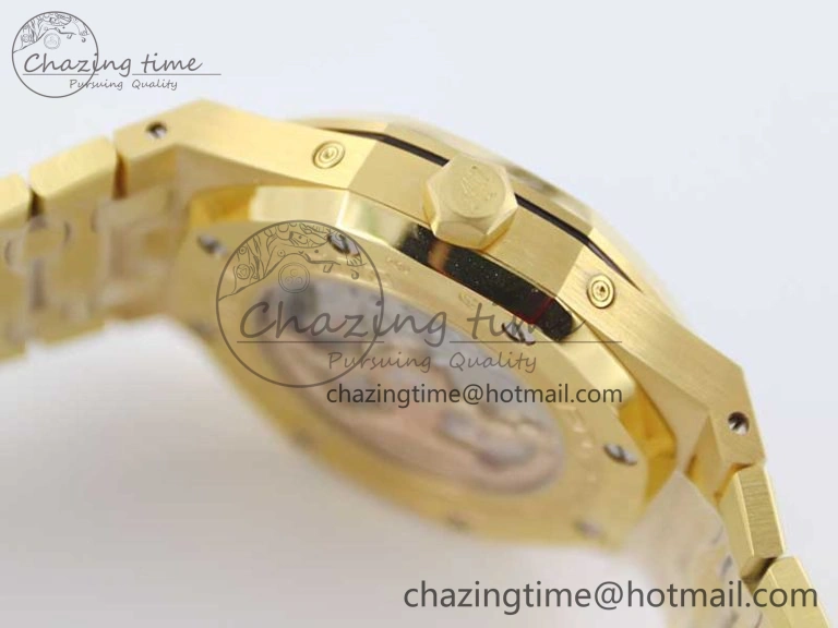 Royal Oak 41mm Complicated 26574 YG APSF1:1 Best Edition Blue Dial on YG Bracelet A5134