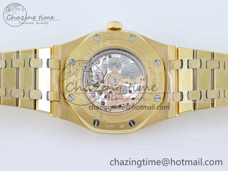 Royal Oak 41mm Complicated 26574 YG APSF1:1 Best Edition Blue Dial on YG Bracelet A5134
