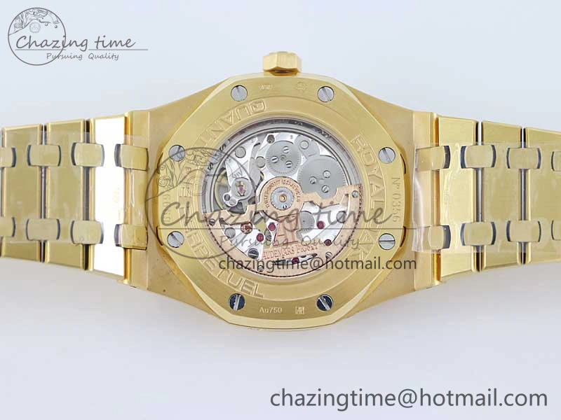 Royal Oak 41mm Complicated 26574 YG APSF1:1 Best Edition Blue Dial on YG Bracelet A5134