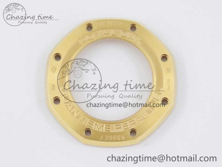 Royal Oak 41mm Complicated 26574 YG APSF1:1 Best Edition Blue Dial on YG Bracelet A5134